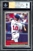 2000 Topps Hawaii/Beckett TEST Chipper Jones GU BGS 9  