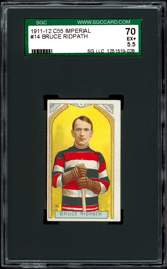 1911 12 C55 Imperial Tobacco #14 Bruce Ridpath SGC 70  