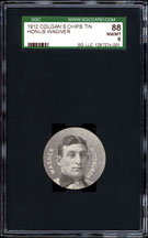 1912 E270 Colgans Chips Tin Tops Honus Wagner SGC 88  