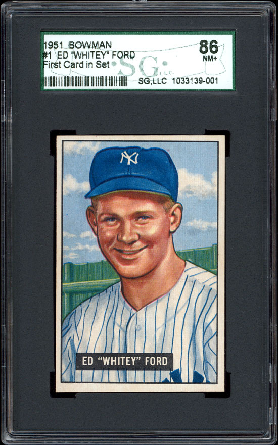1951 Whitey ford baseball card #3
