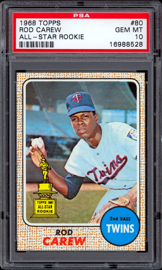 1968 Topps #80 Rod Carew PSA 10 GEM MINT  